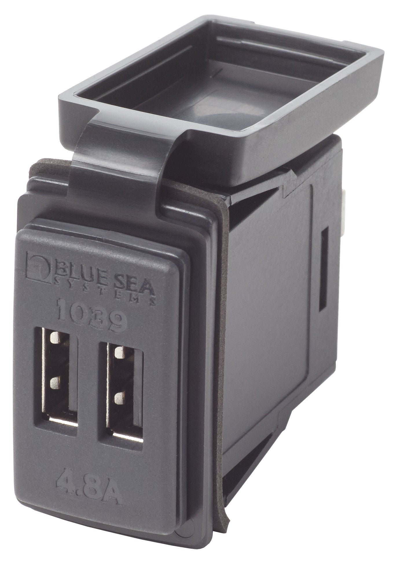 Blue Sea Dual Usb 4.8a Charger Port 12-24vdc Switch Mount