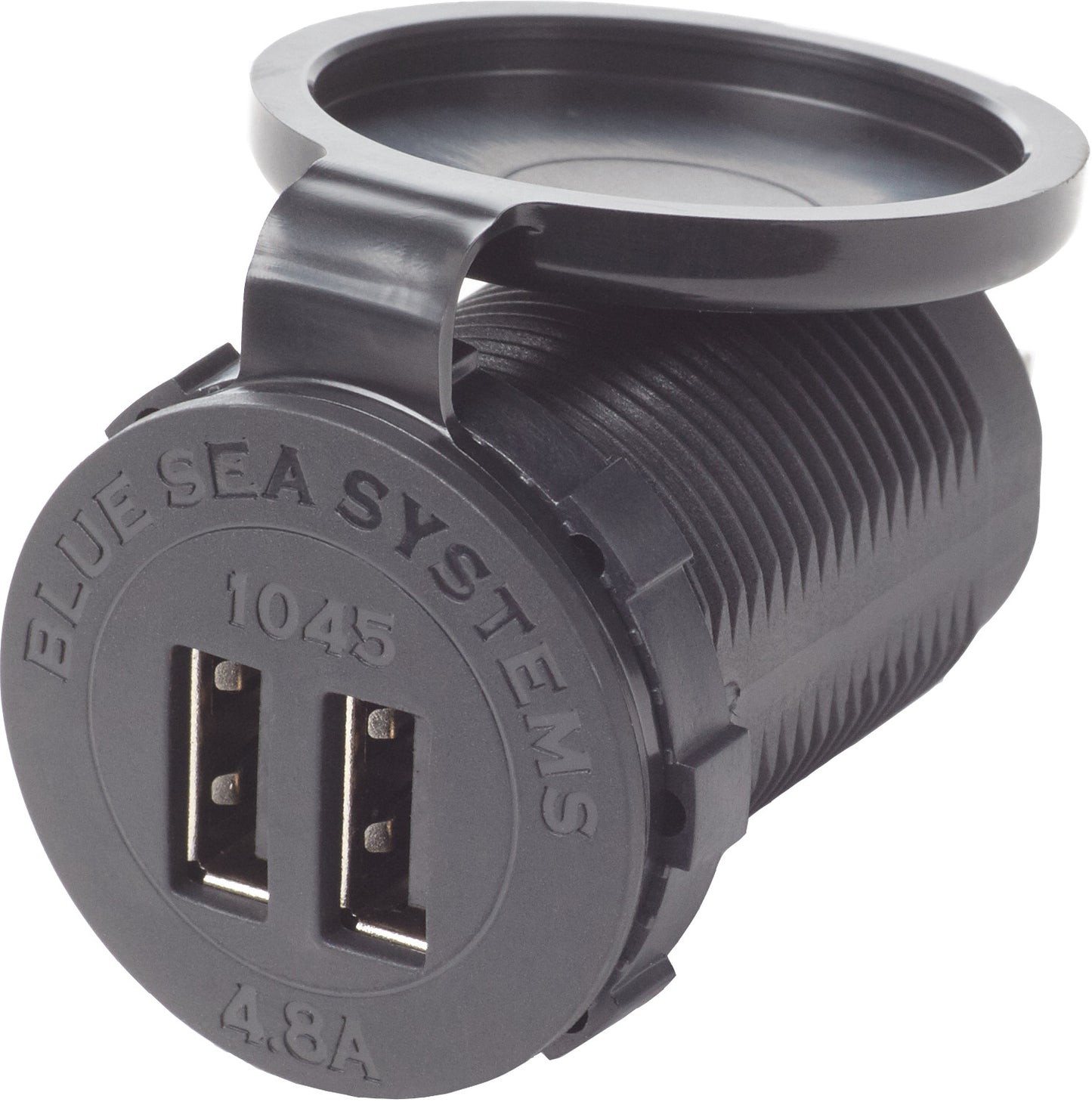 Blue Sea Dual Usb 4.8a Charger Port 12-24vdc Socket Mount