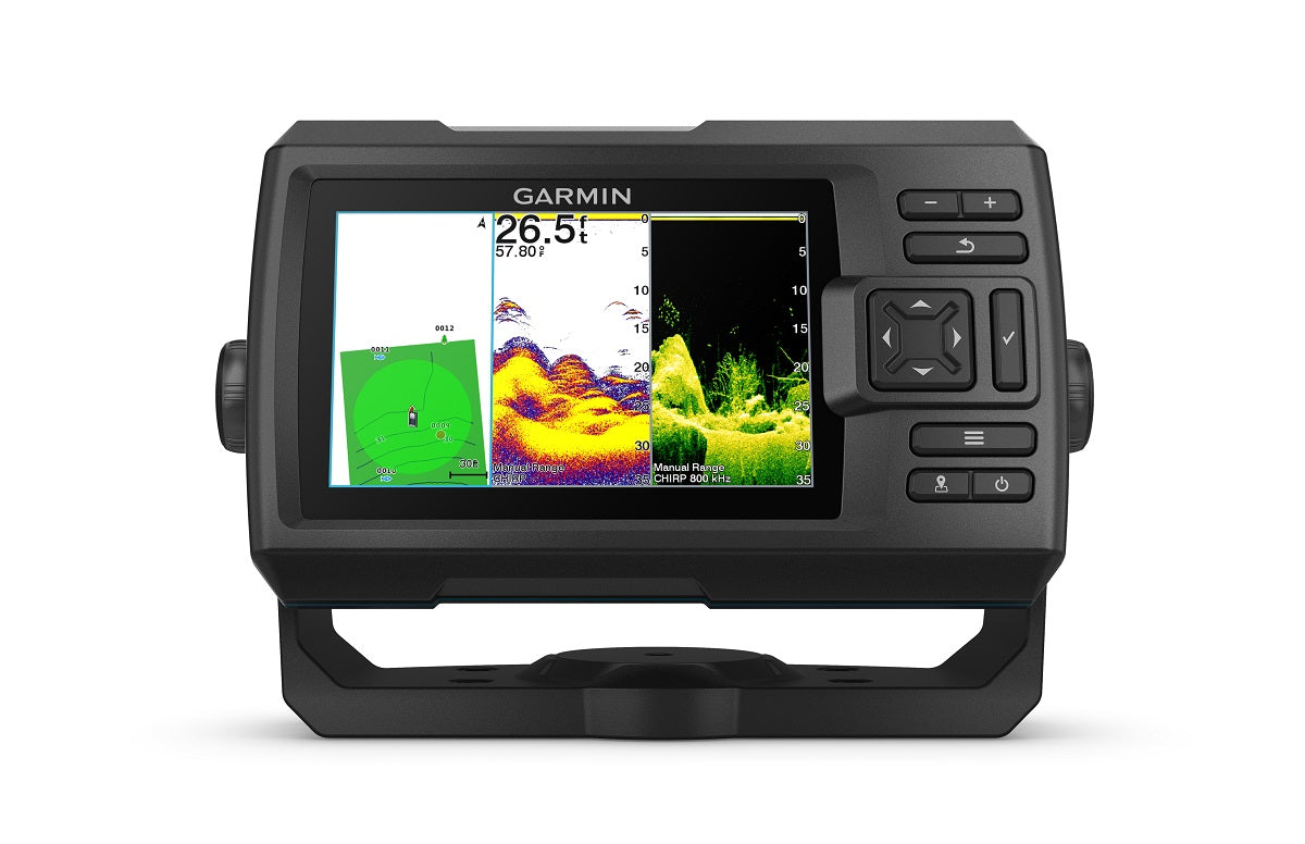 Garmin Striker Vivid 5cv 5"" Fishfinder Gps Track Plotter With Gt20 Not A Chart Plotter