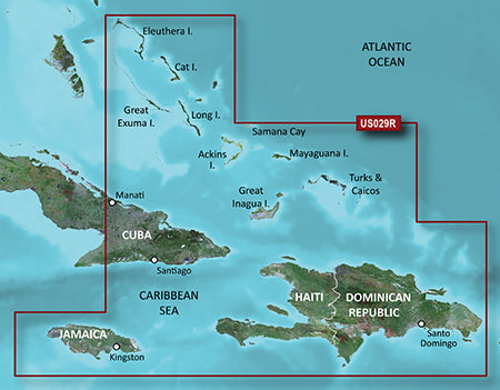 Garmin Hxus029r G3 Micro Sd Souther Bahamas