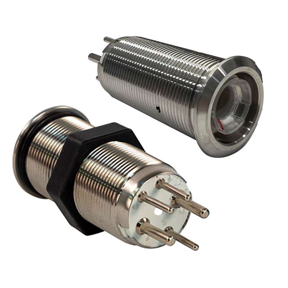 Bluewater 19mm Inrush Push Button Switch Nav/Anchor Off/On/On - Blue/Green/Red LED - Switch Body Only [9057-3114]