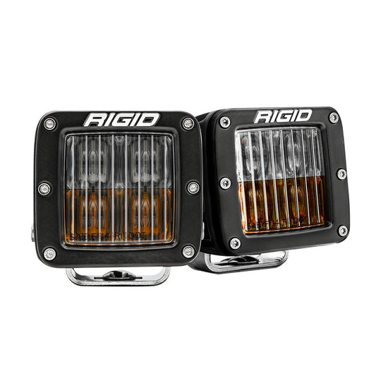 RIGID Industries D-Series LED SAE Fog Beam - Yellow/White - Set of 2 [50482]