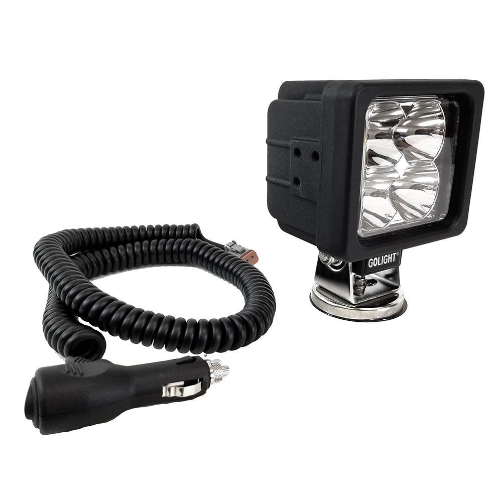 Golight GXL LED Work Light Series Portable Spot Light Magnetic Mount w/No Remote - 12V - Black [40245]