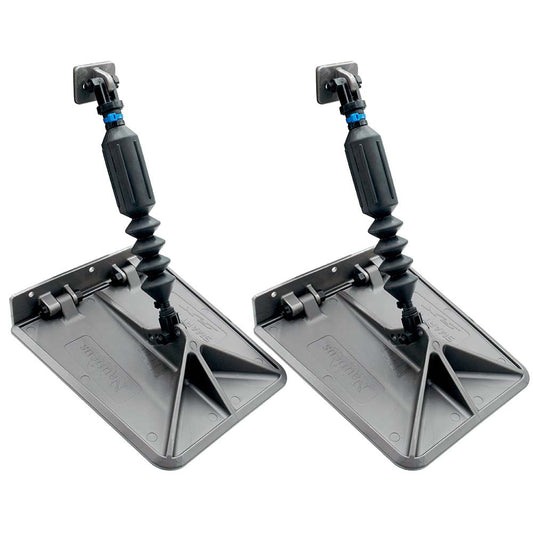 Lectrotab SX 9.5 x 10 Smart Tabs 12-16' Boats w/40lb Actuators - 40-80HP - Gunmetal Grey [SXG9510-40]