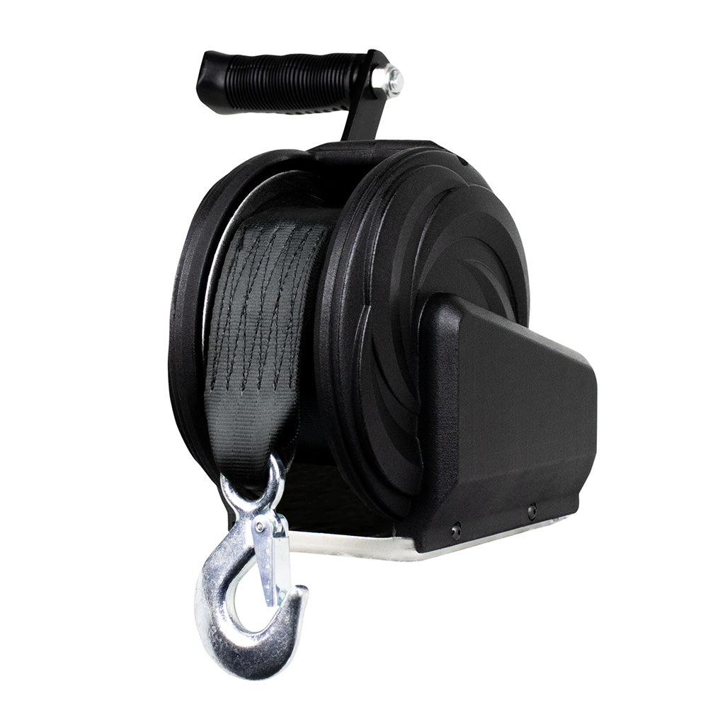 Powerwinch Select Series Winch 1,400lb, 6" Crank Arm - Carbon Black [21400-W-1400-6-B-R]