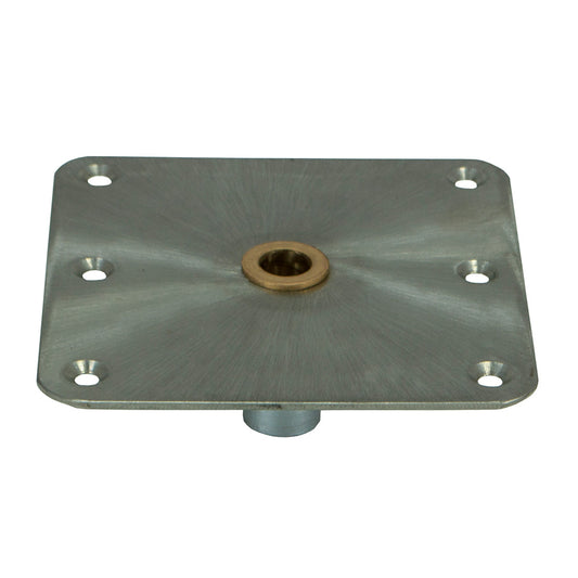 Springfield KingPin Standard Square Steel Base w/Brass - 7"x7" [3620001-B]