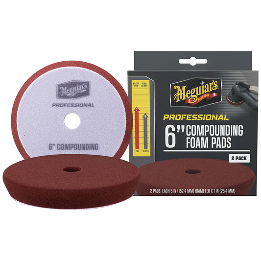 Meguiar's Professional 6" Compounding Foam Pads *2-Pack [M6CFP2]