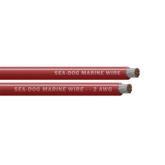Sea-Dog 2 AWG Red Battery Cable - 50' [8002021]