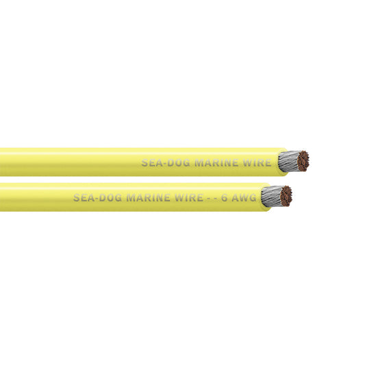 Sea-Dog 6 AWG Yellow Battery Cable - 250' [8006034]