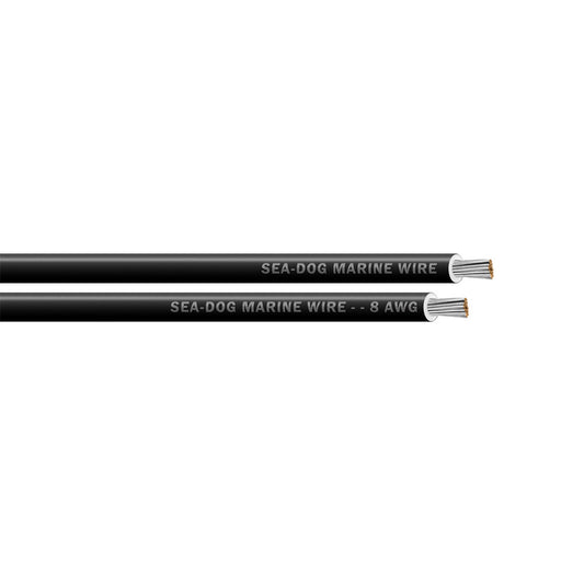Sea-Dog 8 AWG Black Primary Wire - 100' [8008012]