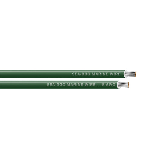 Se-Dog 8 AWG Green Primary Wire - 500' [8008047]