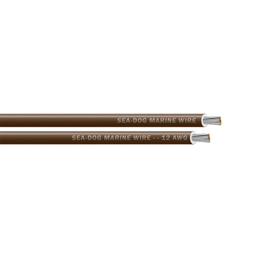 Sea-Dog 12 AWG Brown Primary Wire -100' [8012072]