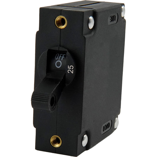 Egis A Series Black Toggle Panel Mount Circuit Breaker - Single Pole 25A [3211-25]