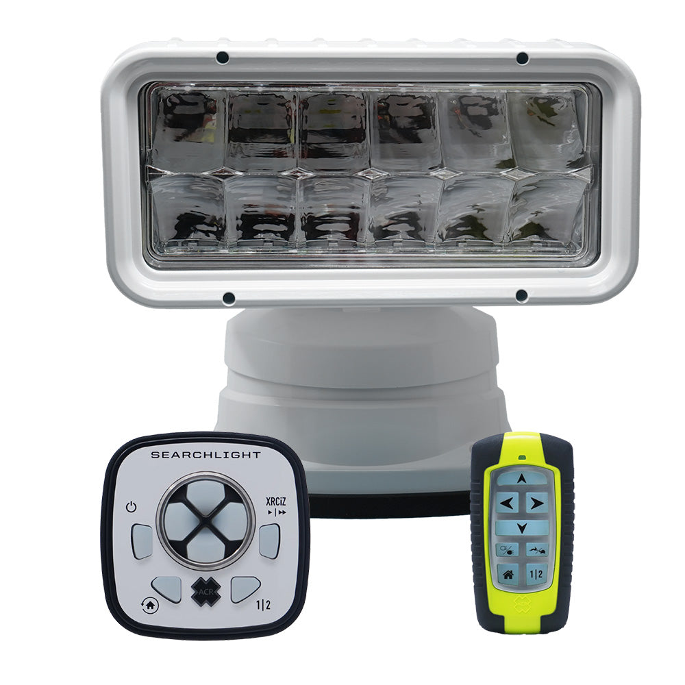 ACR RCL-200 White Wireless LED Searchlight w/URP-103 Wired Point Pad  URH-103 Wireless Handheld Remote [1965]