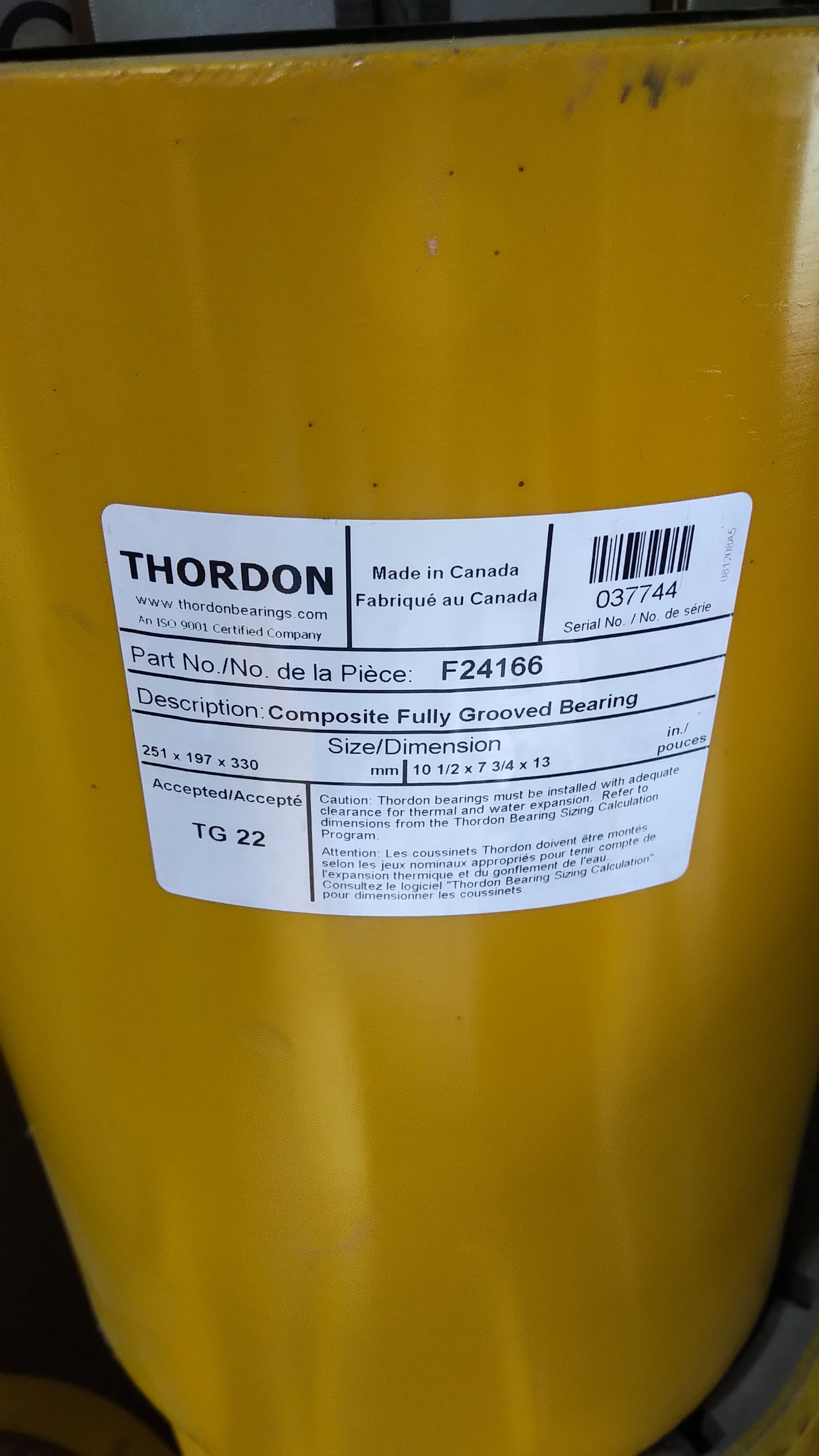 Thordon Propeller tailshaft Bearing