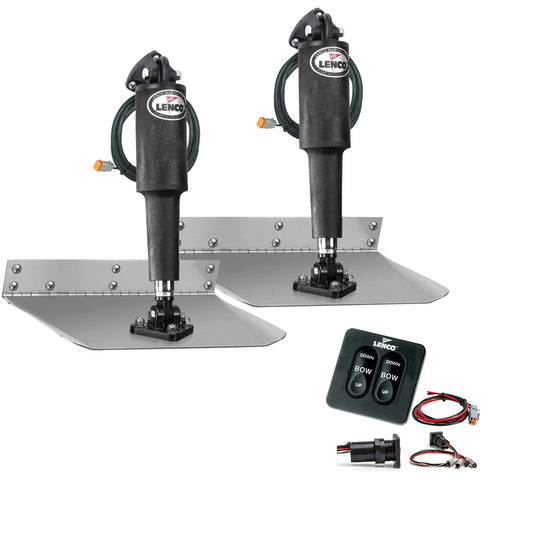 Lenco 9" x 30" Standard Trim Tab Kit w/Standard Tactile  Switch Kit 12V [TT9X30]