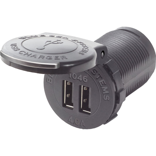 Blue Sea 1046 48V Dual USB Charger Socket Mount [1046]