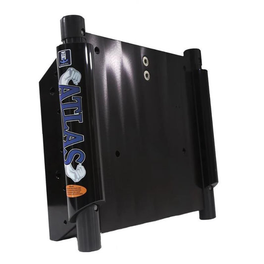 T-H Marine ATLAS 8" Set Back Hydraulic Jack Plate - Glossy Black Anodized [AHJ-8V-B-DP]