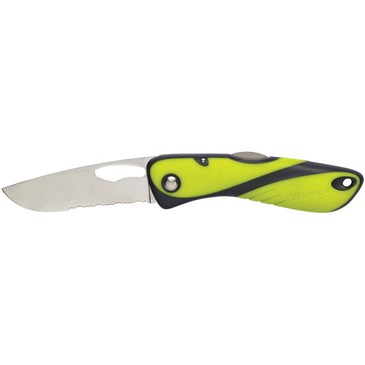 Wichard Offshore Knife - Single Serrated Blade - Fluorescent [10112]