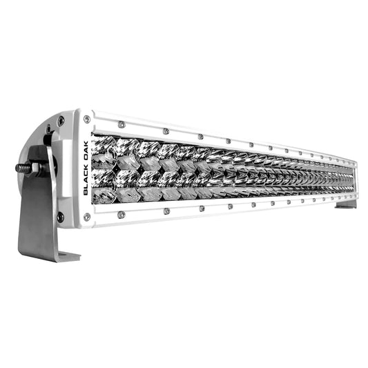 Black Oak Pro Series 3.0 Curved Double Row 30" LED Light Bar - Combo Optics - White Housing [30CCM-D5OS]