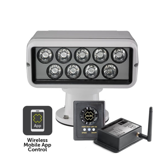 Acr Rcl100 Led Spotlight With Point Pad 12-24v And Wifi Remote White Housing