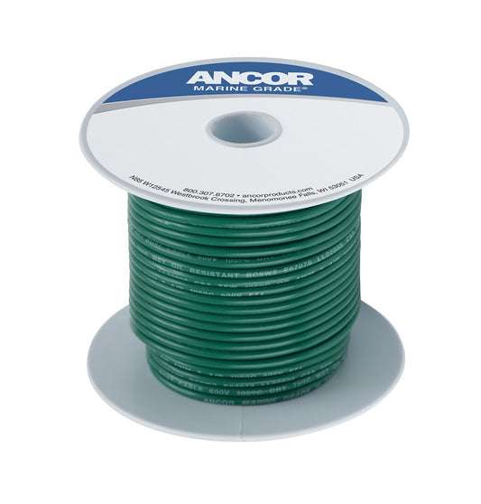 Ancor #8 Green 100' Spool Tinned Copper