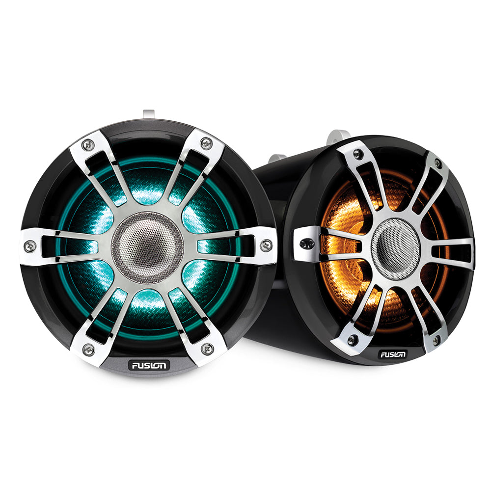 Fusion Sg-flt652spc 6.5"" Tower Speaker Chrome With Crgbw Lighting