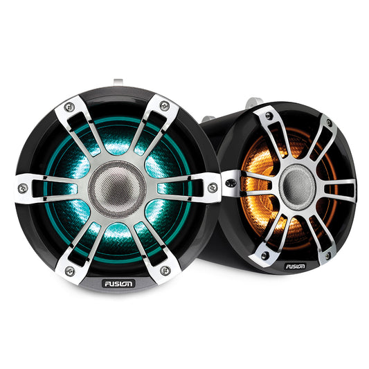 Fusion Sg-flt772spc 7.7"" Tower Speaker Chrome With Crgbw Lighting