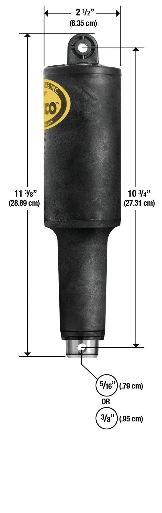 Lenco 2 1-4"" Stroke Xd Actuator 5-16"" 12v