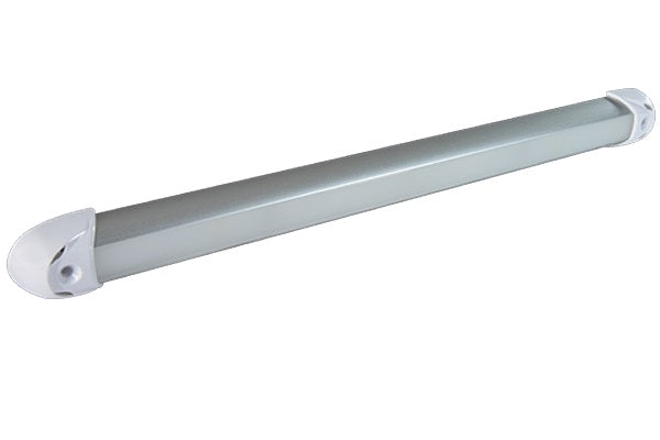 Lumitec Rail2 12"" Rail Light Warm White Led Brushed Finish 12-24v