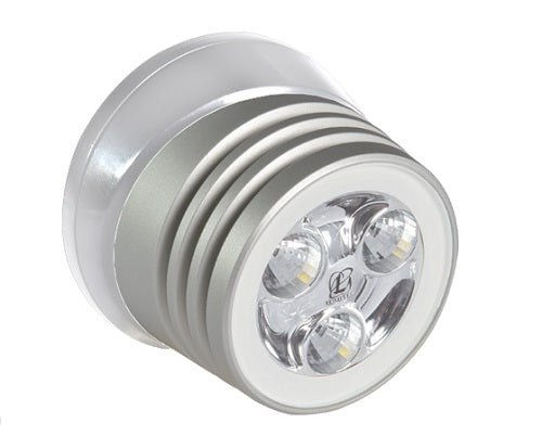 Lumitec Zephyr Deck Light White Led White Base Brushed Finish 12-24v
