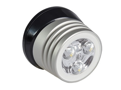 Lumitec Zephyr Deck Light White Led Black Base Brushed Finish 12-24v