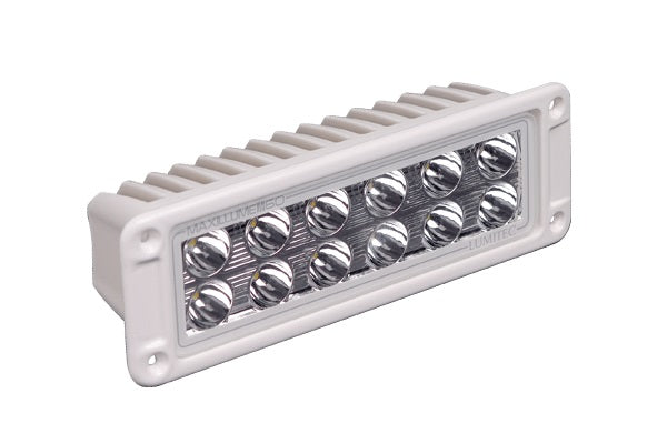 Lumitec Maxillume H60 Flood White Led Flush Mount White Finish 12-24v