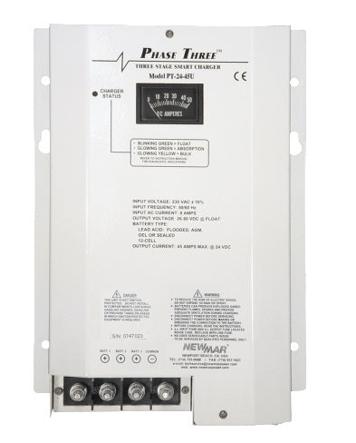 Newmar Pt-24-45u 24v 45 Amp Charger 115-230v Input