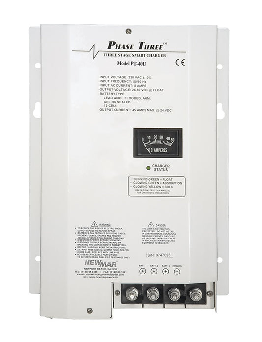 Newmar Pt40u 12v 40amp Charger 115-230v Input