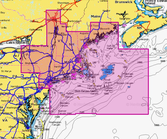 Navionics Msd-904p+ Platinum + Us Northeast-canyons Msd Card