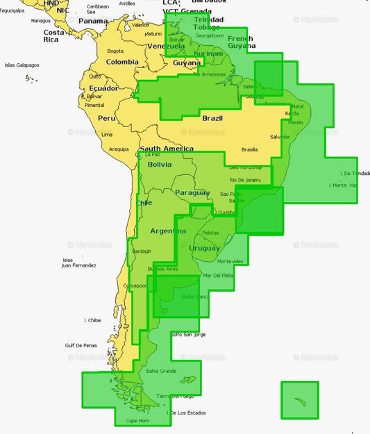 Navionics Msd909p-2 Platinum South America East