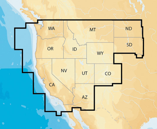 Navionics Nav Plus West Msd Regional Lakes And Coastal