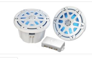 Polyplanar Ma-oc8 8"" Speaker Waterproof 500 Watts-pair Led Lighting