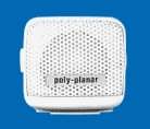 Polyplanar Mb-21 White 8-watt 2 1-2"" Vhf Remote Speaker
