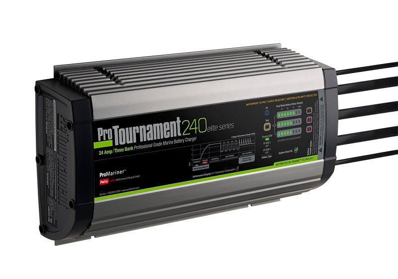 Promariner Protournament 240 24 Amp Battery Charger 12-24-36v 3 Bank 120v Input