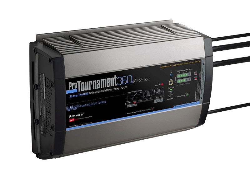 Promariner Protournament 360 36 Amp Battery Charger 12-24v 2 Bank 120v Input