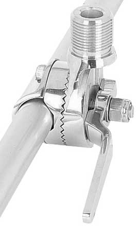 Shakespeare 4190 Rail Mount For 7-8"" Or 1"" Rail Stainless Steel