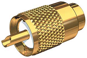 Shakespeare Pl259 Gold Plated Connector F-rg8u-rg213